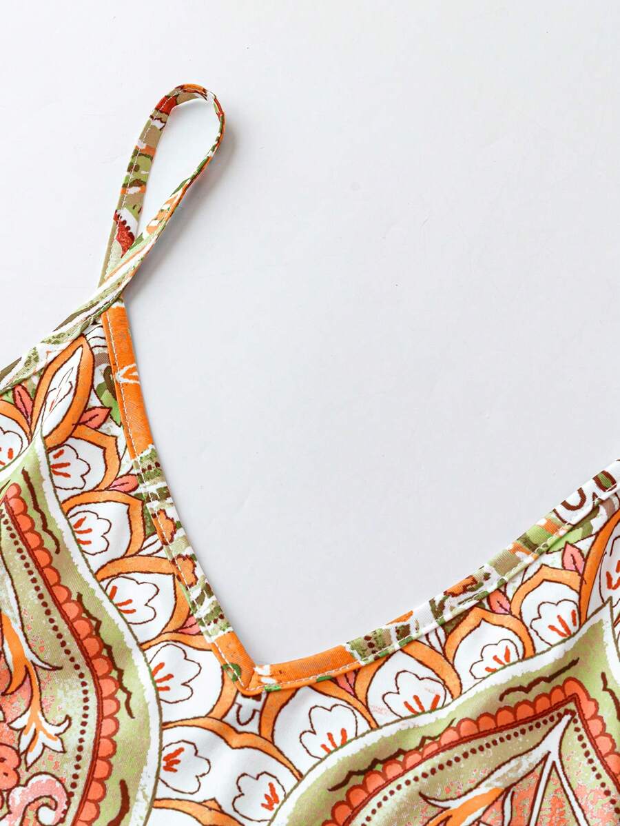 Breezaya™ Vestido Camiseta com Estampa Completa para Verão, Vestido Longo para Férias e Praia, Roupas Femininas