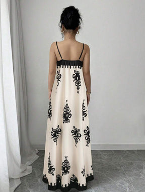 Breezaya™ Vestido Casual Floral Estilo Novo com Alças Finas para Mulheres, Fashion Férias