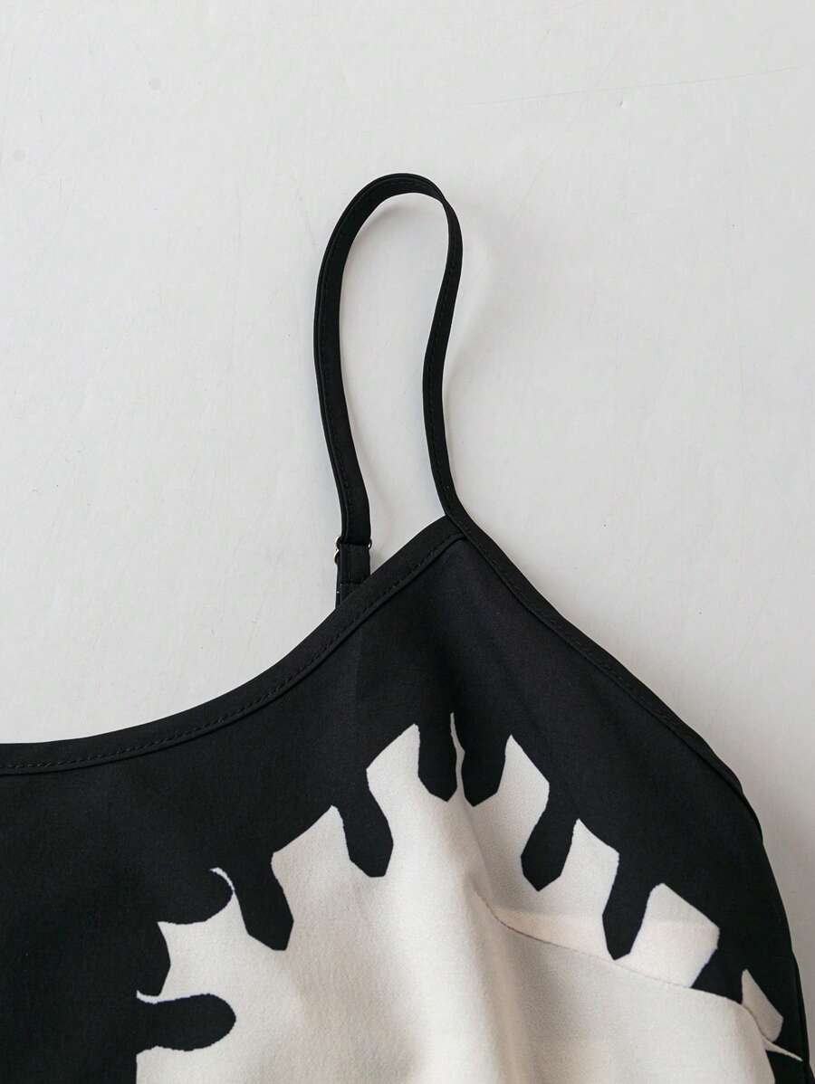 Breezaya™ Vestido Casual Floral Estilo Novo com Alças Finas para Mulheres, Fashion Férias