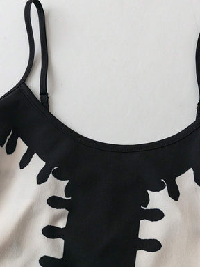 Breezaya™ Vestido Casual Floral Estilo Novo com Alças Finas para Mulheres, Fashion Férias