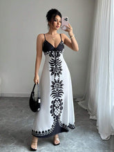 Breezaya™ Vestido Estampado de Decote em V, com Alças Finas