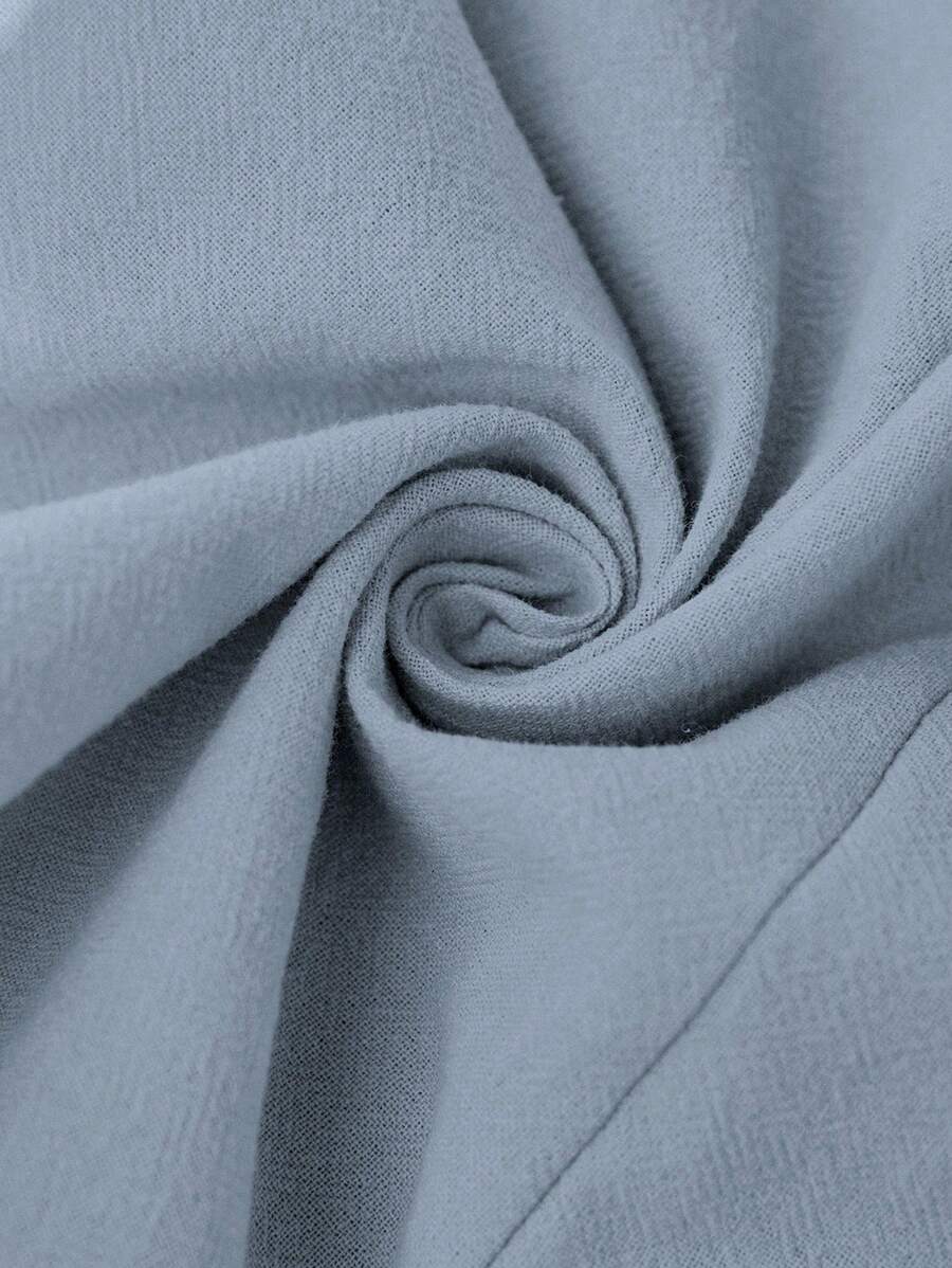 Breezaya™ Macaquinho Feminino de Cor Sólida Sem Mangas, Vestimenta Casual de Férias