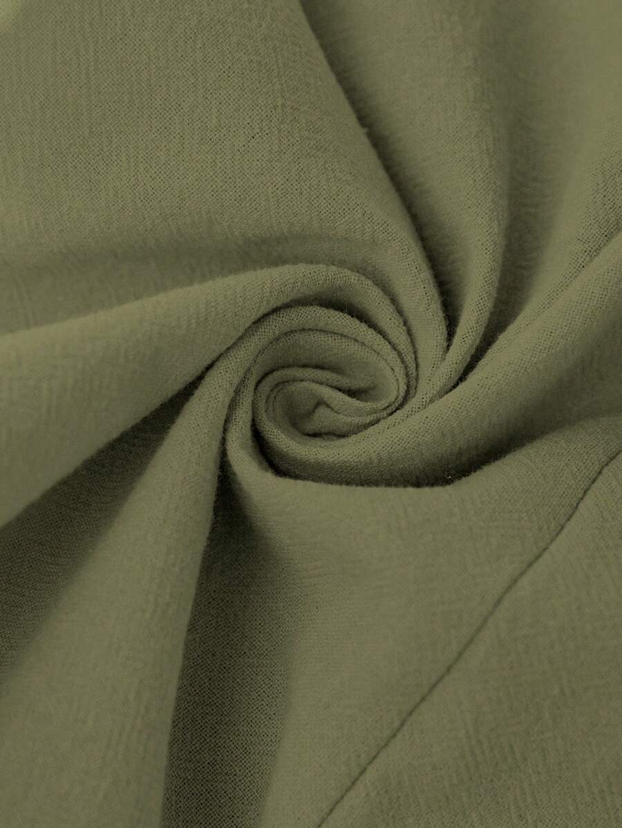 Breezaya™ Macaquinho Feminino de Cor Sólida Sem Mangas, Vestimenta Casual de Férias