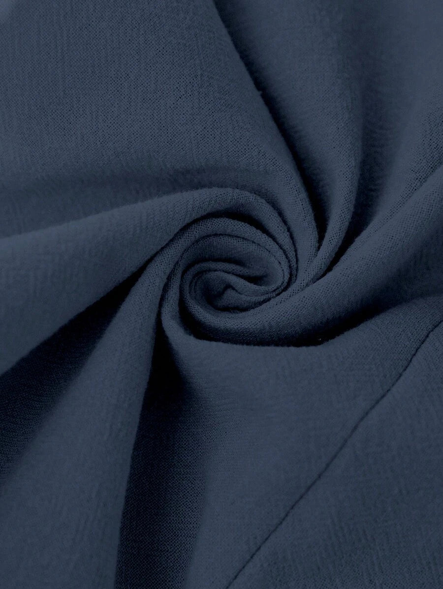 Breezaya™ Macaquinho Feminino de Cor Sólida Sem Mangas, Vestimenta Casual de Férias