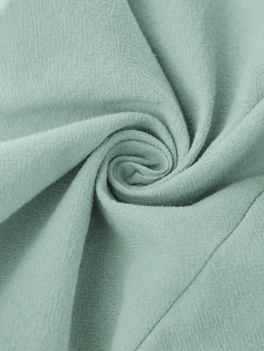 Breezaya™ Macaquinho Feminino de Cor Sólida Sem Mangas, Vestimenta Casual de Férias